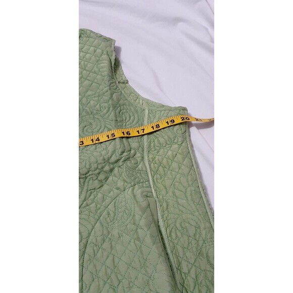 Kiko Women’s Green Vest 100% Linen Size M  Full zipper Brand New # 201 - Picture 5 of 6